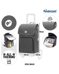 Andersen Royal Shopper Ipek maxi, anthrazit