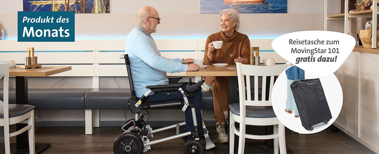 Produkt des Monats Mai Elektro-Rollstuhl MovingStar 101 SF ultra light