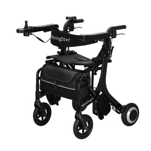 MovingStar AllinOne – Elektro-Rollstuhl, Rollator und Schiebehilfe